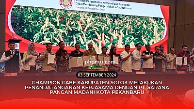 Champion Cabe Kabupaten Solok melakukan Kerjasama dengan PT.Sarana Pangan Madani